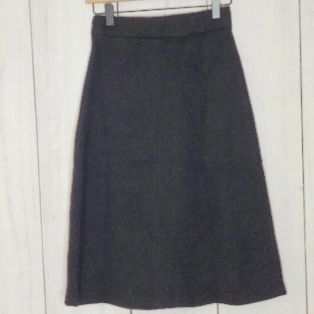 Few Moda New York A line Accent Button Knee Length Knit Winter‎ Skirt Sz M